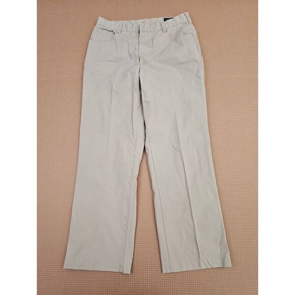 Vintage Orvis Pants Tan Cotton Men's Size 34x29 Open Back Pockets - Picture 6 of 13